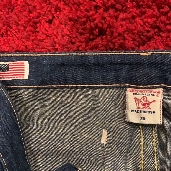 True Religion flare jeans/long inseam, about 36 - Picture 4 of 5